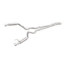 Load image into Gallery viewer, MagnaFlow Cat Back, SS, 2.5in, Competition, Dual Split Polished 4.5in Tips 2015 Ford Mustang V6 3.7L - 19099