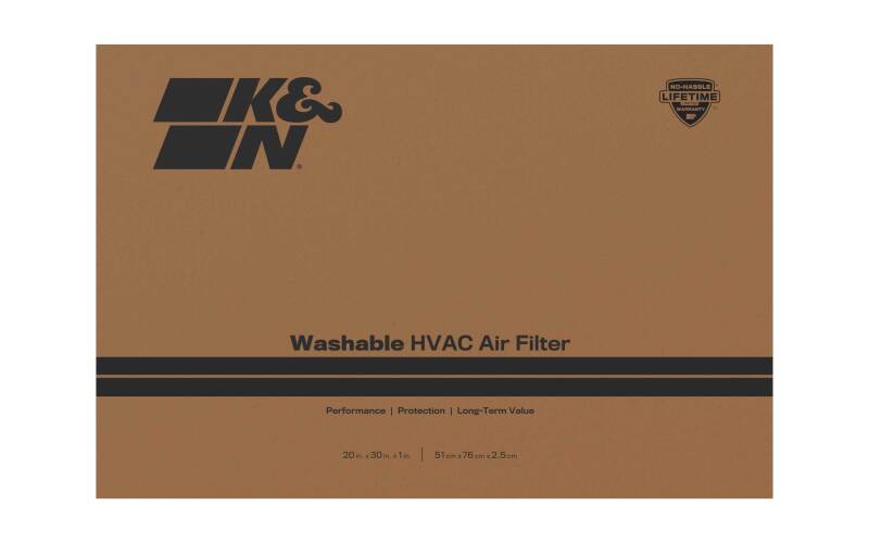 K&N HVAC Filter 20 X 30 X 1 Merv 8 - HVC-8-12030