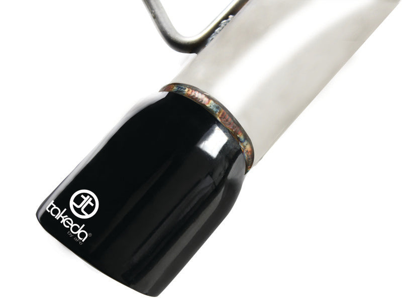 aFe Takeda Exhaust Cat-Back 304 Stainless Steel 11-14 Nissan Juke L4 1.6L (t) Black Tip - 49-36109-B