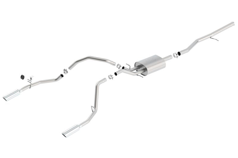 Borla 14 Silv/Sierra 1500 5.3L AT/MT Crew Cab STD Bed ATAK Cat-Back Exhaust - 140540