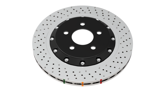 DBA 06-11 Jeep Grand Cherokee SRT 8 Front Cross Drilled & Dimpled 5000 XD Series Ring - DBA52532.1XD