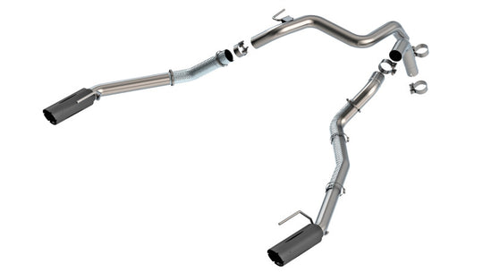 Borla 24-25 Ford Ranger Raptor 2.75in Tail Pipe Kit 4in Tip - Ceramic Black - 60743BRCB