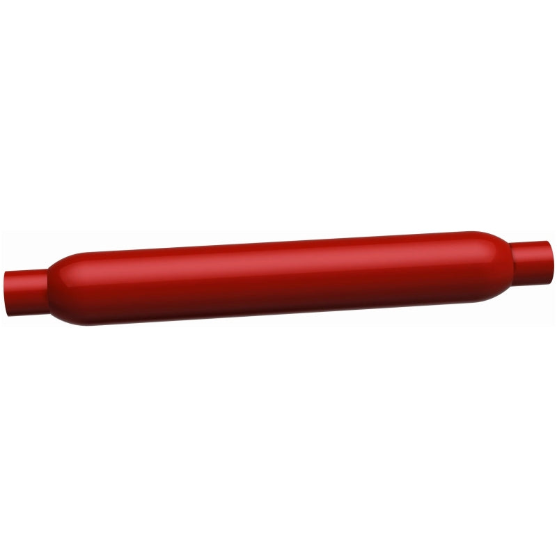 MagnaFlow Muffler Red Pack Series Glasspack 3.5in Rd 26in Body Length 2.25in/2.25in Inlet/Outlet - 13145