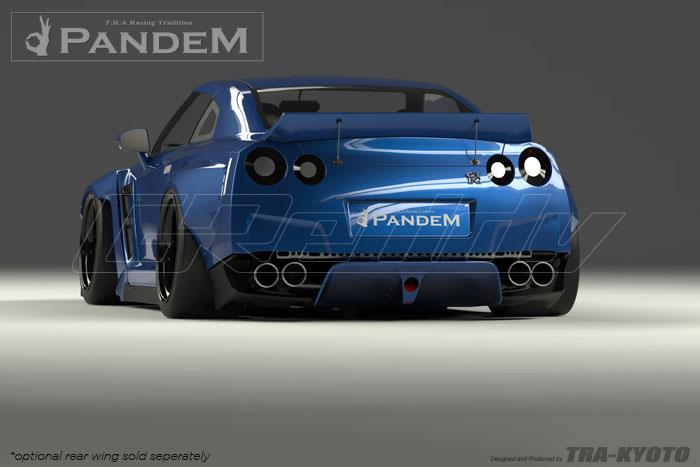 GReddy Nissan GTR R35 Version 2 Pandem X Rocket Bunny Rear Under Diffuser - 17020611