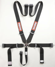 Load image into Gallery viewer, RaceQuip Black SFI CAMLOCK 5pt PD Lap Seat Belt - 741001