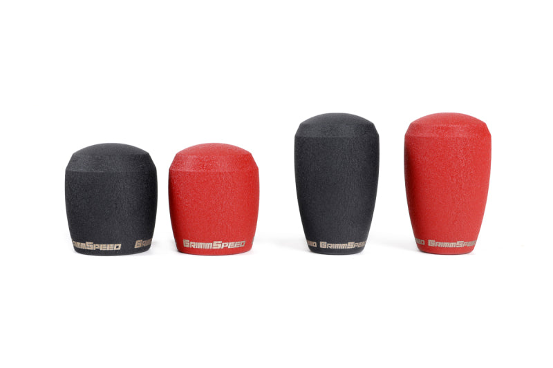 GrimmSpeed Shift Knob Stainless Steel - Subaru 5 Speed and 6 Speed Manual Transmission - Black - 380001