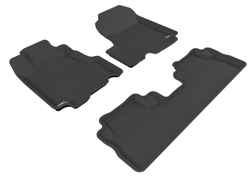 3D MAXpider 07-11 Honda CR-V Kagu Black Full Set - L1HD00601509