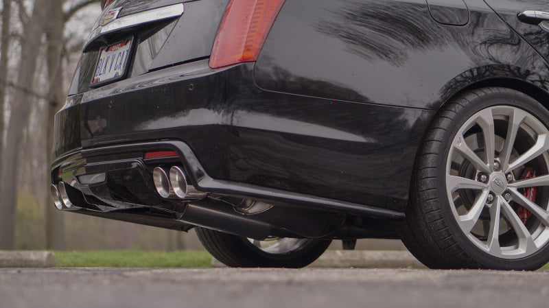 Stainless Works 2016-18 Cadillac CTS-V Sedan Axle Back System Dual-Mode Turbo Mufflers 4in Tips - CTSV16MKS-FC