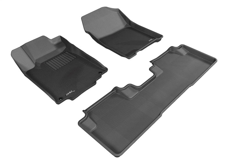 3D MAXpider 12-16 Honda CR-V Kagu Black Full Set - L1HD04301509