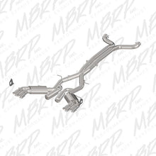Load image into Gallery viewer, MBRP 2016+ Chevy Camaro SS 6.2L 3in Dual Cat-Back Quad Tip Exhaust Street Version w/ SS T409 Tips - S7032409