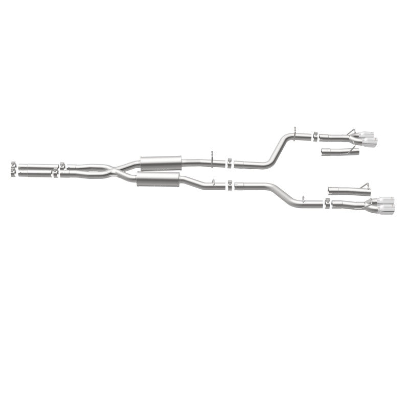 MagnaFlow Cat-Back, SS, 2.5in, Quad Split Rear 3.5in Tip 2015 Dodge Challenger 3.6L V6 - 19217
