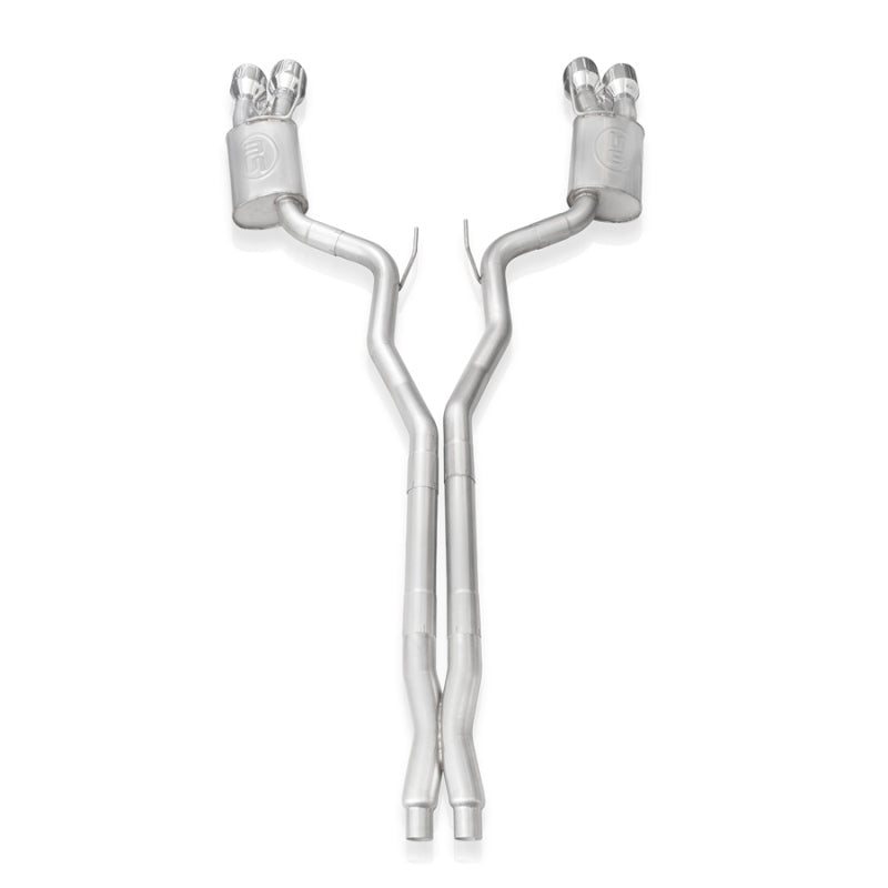 Stainless Works 2020 Ford GT500 Legend Catback X-Pipe Exhaust Factory Connect - Polished Tips - GT500CBXFCL