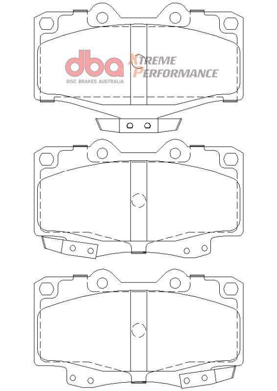 DBA 92-99 Toyota Land Cruiser XP Performance Front Brake Pads - DB1149XP