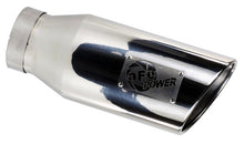 Load image into Gallery viewer, aFe Power MACH Force-Xp 4in In x 6in Out x 15in L Driver Side Clamp-On 4in 409 SS Exhaust Tip-Black