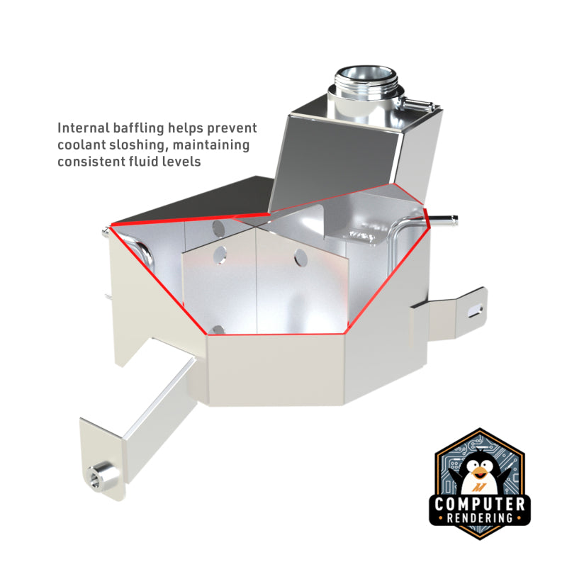 Mishimoto 13-18 Ram 6.7L Cummins Degas Tank - Black - MMRT-RAM-13MWBK