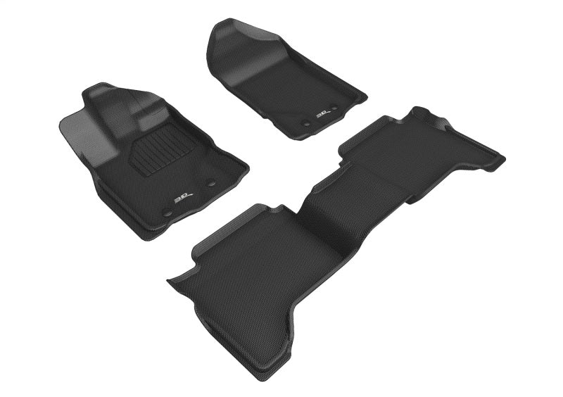 3D MAXpider 19-23 Ford Ranger Super Crew Kagu Black Full Set - L1FR12201509