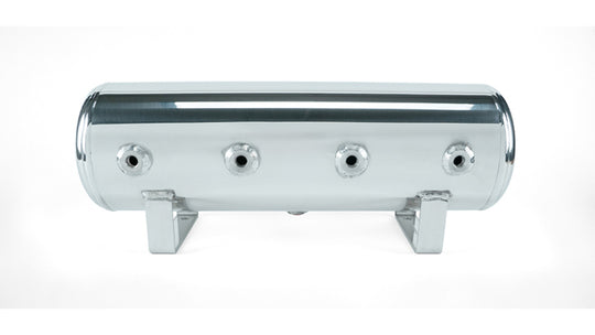 Air Lift 2.5 Gal. Polished Tank w/ Viair 444b Blk Compressor (Incl. Fittings & Mounting Hardware) - 27805