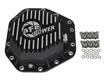 Load image into Gallery viewer, aFe Power Pro Ser Rear Diff Cover Black w/Mach Fins 2017 Ford Diesel Trucks V8-6.7L(td) Dana M275-14 - 46-70352