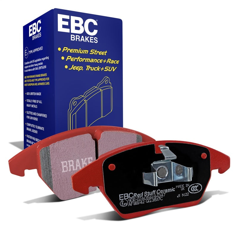 EBC 06-13 Audi A3 2.0 Turbo (Girling rear caliper) Redstuff Front Brake Pads - DP31517C