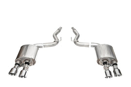 Corsa 24+ Ford Mustang Dark Horse 5.0L 3in Dual Rear Exit Axle-Back w/Twin 4.5in Polish Slash Tips - 21267