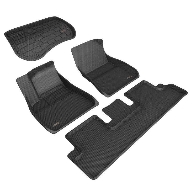3D MAXpider 17-19 Tesla Model 3 Kagu Black Full Set Front CARGO LINER (SMOOTH BASIN) - L1TL00401509