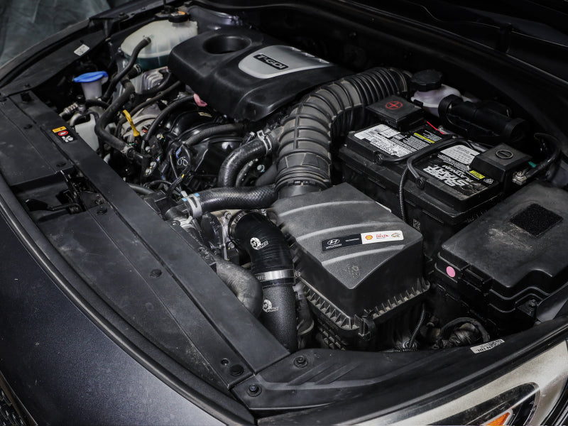 aFe BladeRunner 2-1/2 IN Aluminum Cold Charge Pipe Black 17-20 Hyundai Elantra GT L4-1.6L (t) - 46-20639-B