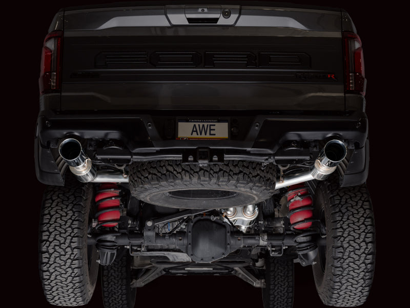 AWE Tuning Gen 3 Raptor R SwitchPath Exhaust - Chrome Silver Tips - 3025-32852