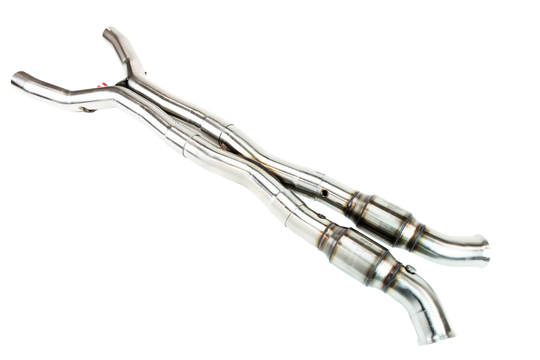 Kooks 14-19 Chevrolet Corvette Stingray 6.2L V8 3in x OEM SS GREEN Catted X-Pipe - 21703400
