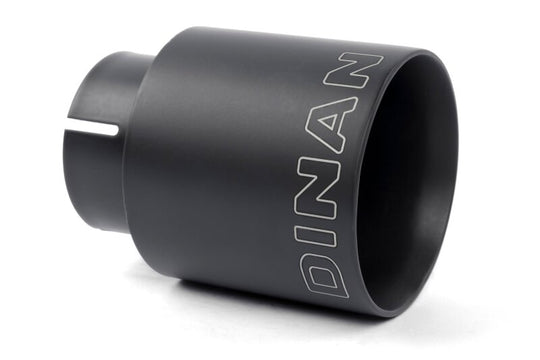 Dinan Double-Walled 4in Clamp-On Exhaust Tip - Black - 4in Outlet / 2.75in Inlet - D663-0601-BOX