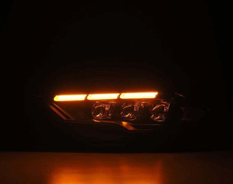 AlphaRex 18-20 Ford Mustang NOVA LED Proj Headlights Black w/Activ Light/Seq Signal/Switch DRL - 880264
