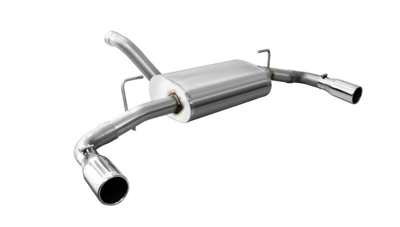 Corsa 2018-2025 Jeep Wrangler JL 2.5in Dual Rear Exit Polished Tips Touring Axle-Back Exhaust - 21016