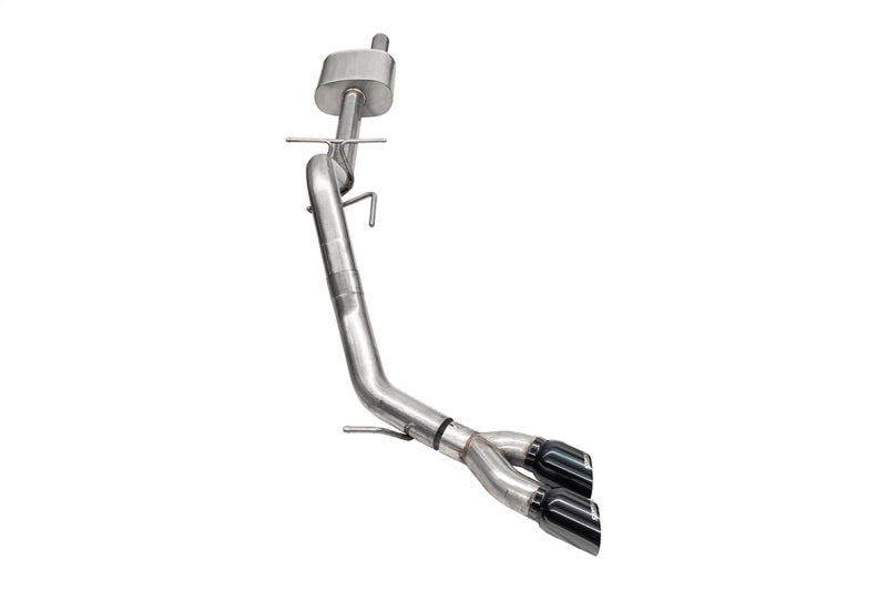 Corsa 2024-2025 Ford Ranger 3in Cat-Back Exhaust 4in Black PVD Pro-Series Slash Cut Twin Tip - 21246BLK