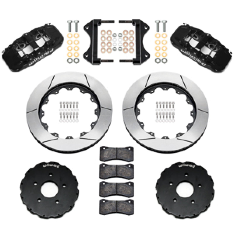 Wilwood 14-19 Chevrolet Corvette C7 AERO6 Front BBK - 14.00 Rotor - Black - 140-18535