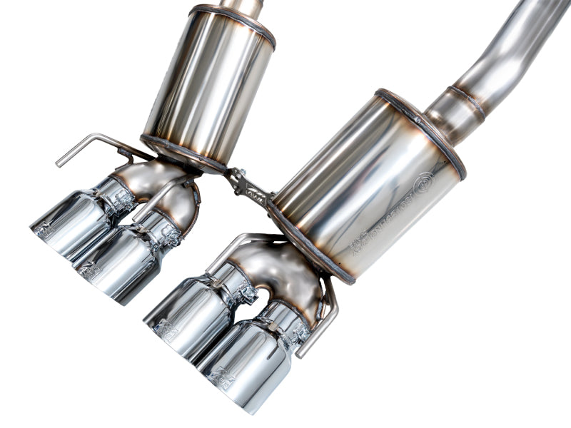 AWE Tuning 05-07 C6 Chevrolet Corvette 6.0L Touring Edition Axle-Back Exhaust w/ Chrome Silver Tips - 3015-42660