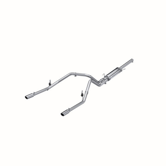 MBRP 2004-2005 Dodge Ram Hemi 1500 5.7L SC/CC-SB Cat Back Dual Split Rear - S5112AL