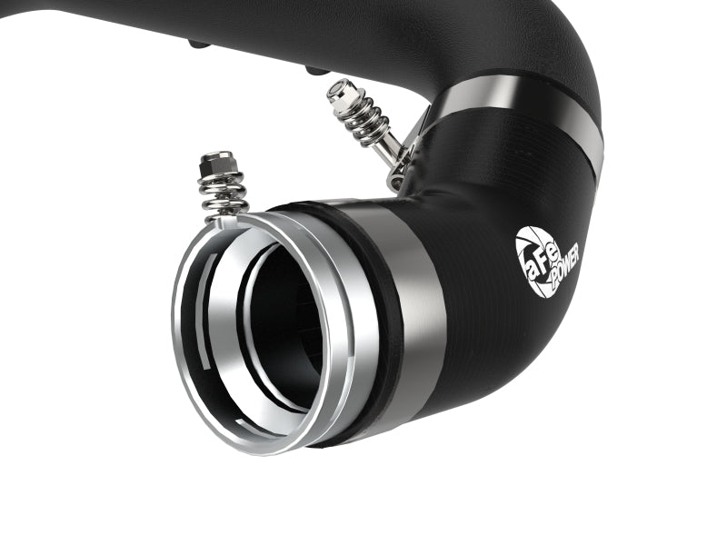 aFe BladeRunner Black 2-3/4in Aluminum Charge Pipe 2021 Toyota Supra GR (A90) I4-2.0L (t) B48 - 46-20488-B