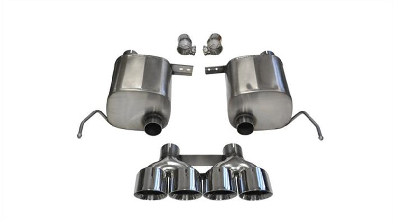Corsa 2014-2019 Corvette C7 Coupe 6.2L V8 AT/MT 2.75in Valve-Back Dual Rear Exit Polished Sport Exht - 14764