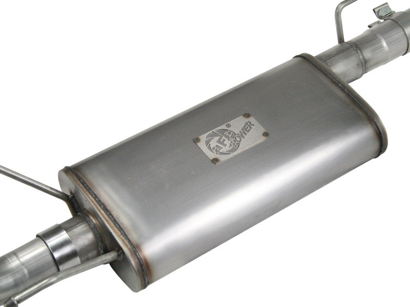 aFe MACHForce XP 2.5in 409SS Cat Back Exhaust w/ 304SS Polished Tip 05-13 Toyota Tacoma V6 4.0L - 49-46013