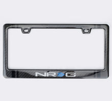 Load image into Gallery viewer, NRG Carbon License Plate Frame/ Fiber Poly Dip Finish Wet w/ NRG Logo - CARB-P200N
