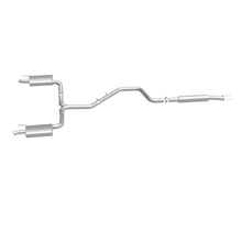 Load image into Gallery viewer, MagnaFlow Cat-Back SS 2.25/2.5in Dual Split Rear Exit Polished 3in Tip 2015 Chev Impala 3.6L V6 - 19023
