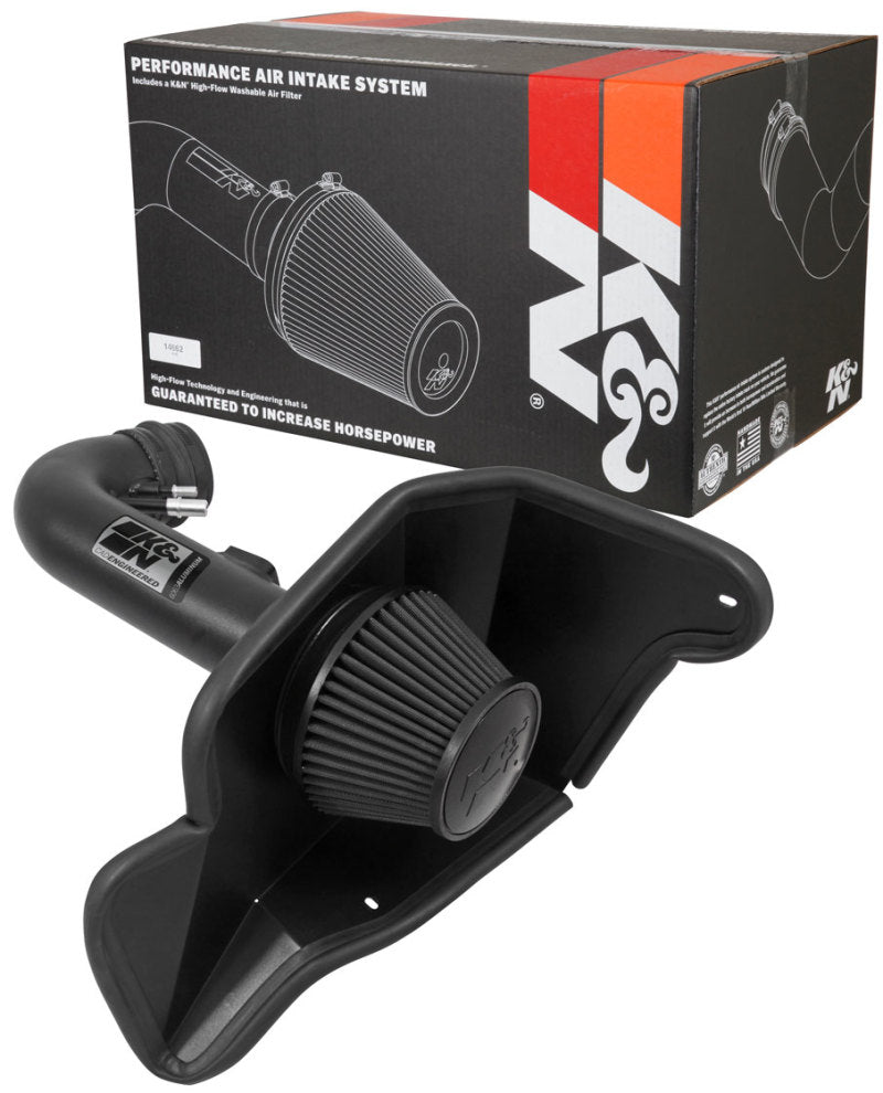 K&N 2015 Ford Mustang GT 5.0L V8 Black Performance Intake Kit - 71-3535