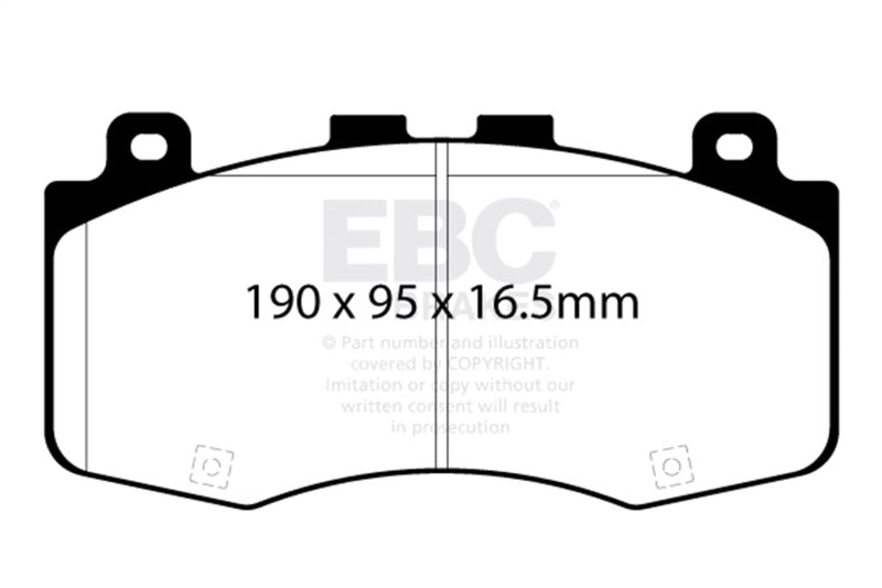 EBC Racing 2018+ Jeep Grand Cherokee Trackhawk 6.2L S/C RP-X Race Front Brake Pads - DP82400RPX