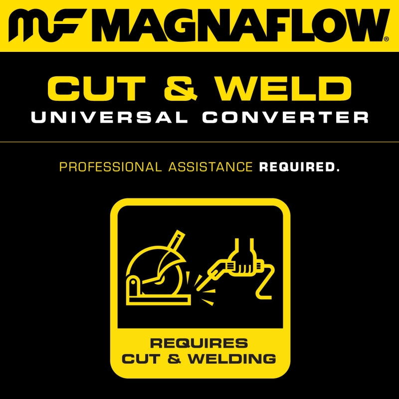 MagnaFlow California Grade CARB Compliant Universal Catalytic Converter 3.00 CA 4in Spun - 5451309
