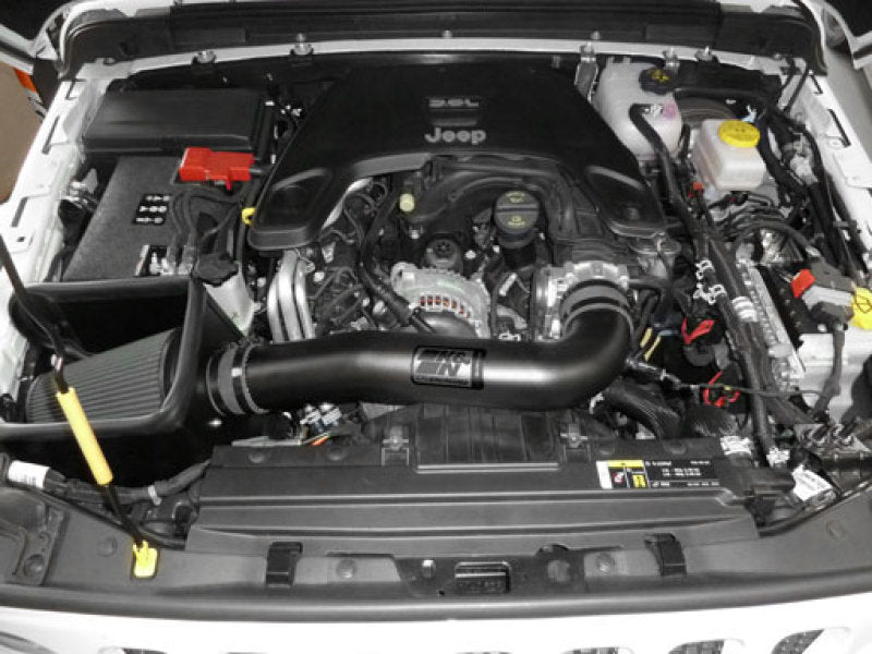 K&N 2018 Jeep Wrangler JL V6-3.6L F/I Blackhawk Performance Intake Kit (No Jeep Grand Cherokee) - 71-1576