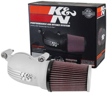 Load image into Gallery viewer, K&amp;N 01-17 Harley-Davidson Softail / Dyna FI Performance Air Intake System Silver - 57-1137S