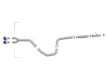 Load image into Gallery viewer, aFe Takeda Exhaust Cat-Back 19-20 Hyundai Veloster 304SS Blue Flame Dual Tips Exhaust - 49-37011-L