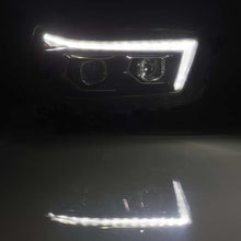 Load image into Gallery viewer, AlphaRex 10-13 Toyota 4Runner LUXX LED Proj Headlights Plank Style Black w/Seq Signal/DRL - 880757