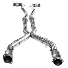 Load image into Gallery viewer, Kooks 08-09 Pontiac G8 GT/GXP LS2/LS3 6.0L/6.2L 3in In x 2 1/2in OEM Out Cat X Pipe made in SS - 24203200
