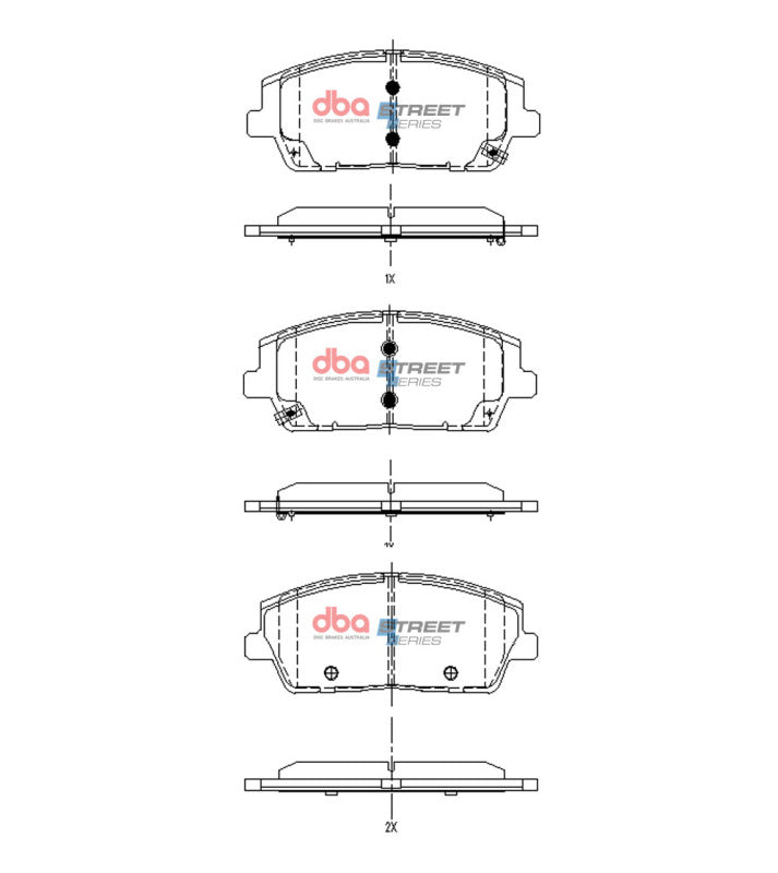 DBA 2020+ Hyundai Palisade Street Series Front Brake Pads - DB15169SS