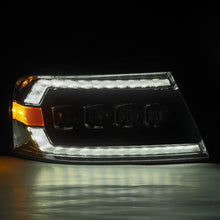 Load image into Gallery viewer, AlphaRex 04-08 Ford F-150 (No 2004 Heritage) NOVA-Series LED Proj HL Alpha-Blk w/Actv Lgt / Seq. Sig - 880128